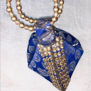 Beautiful Blue Evening Bag, made in India